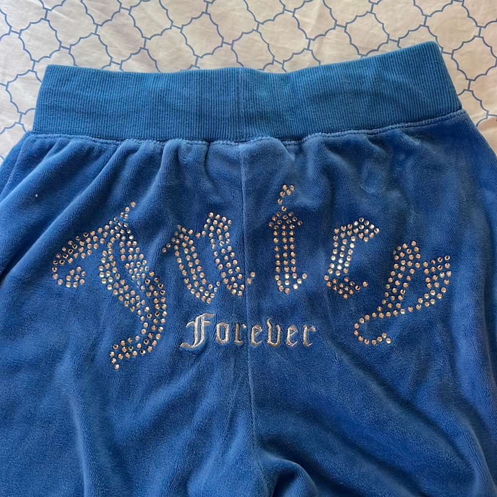 Juicy blue velvet sweatpants